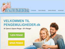 Tablet Screenshot of pengemuligheder.dk